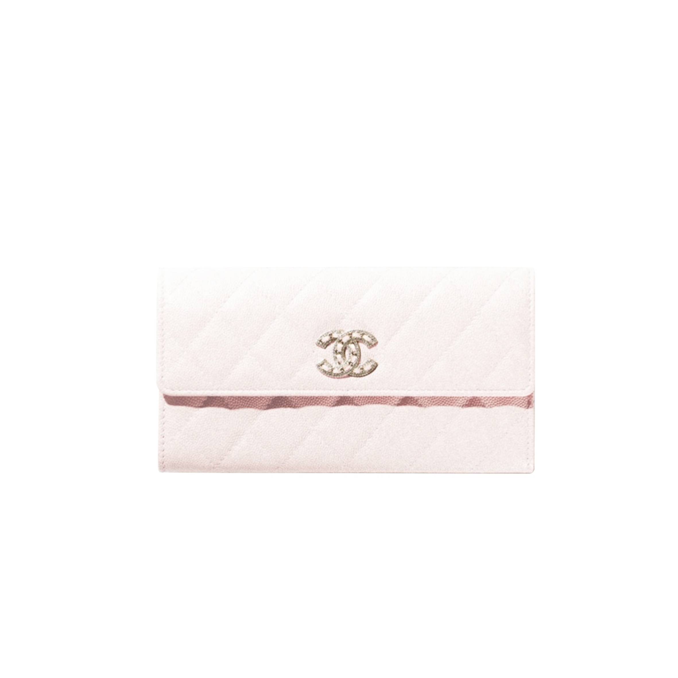 Ch*el long flap wallet ap2740 b08043 nh620 (19.4*10.5*3cm)